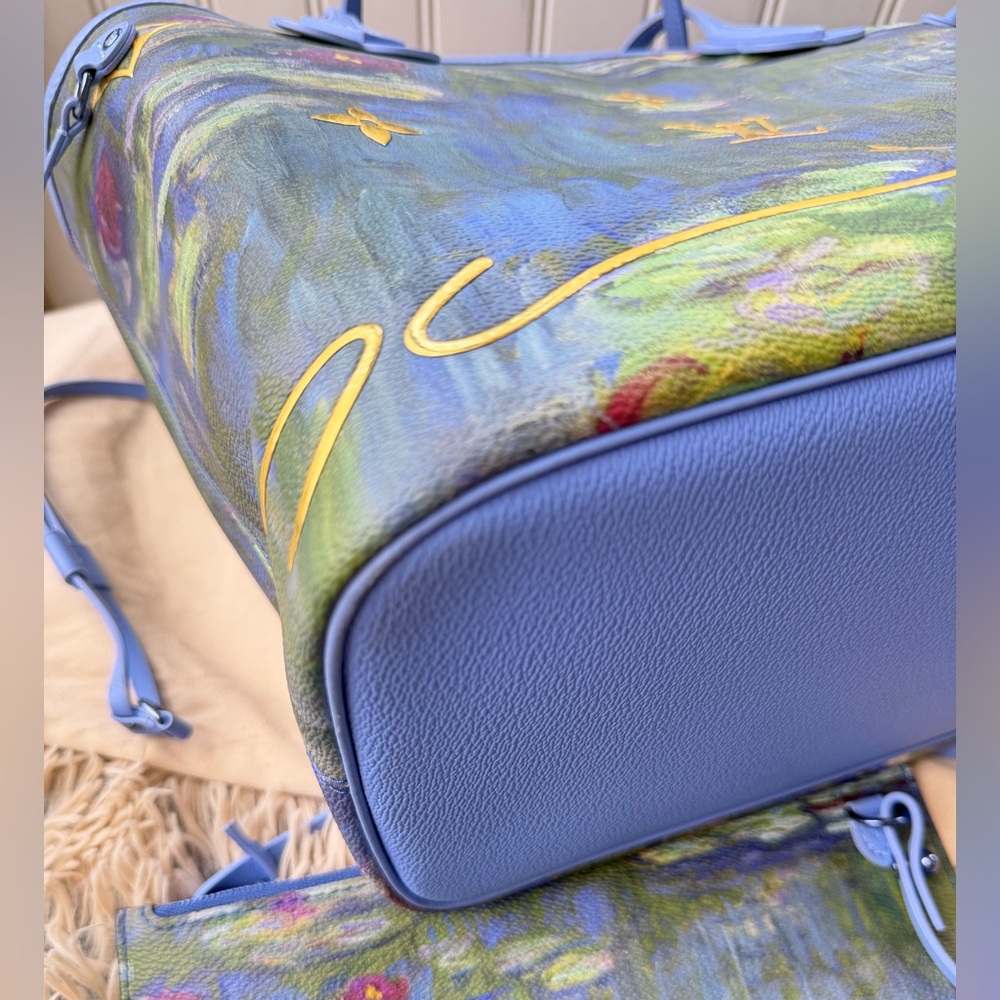 Louis Vuitton Jeff Koons Masters Collection Monet Neverfull with Pouch and Charm - Picture 8 of 13